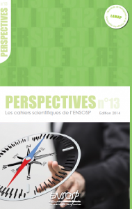 Parution en ligne du Perspectives n°13, les cahiers scientifiques de l’ENSOSP