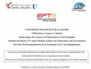 Le processus de référentialisation en milieu hiérarchisé à travers la co-construction d’un référentiel d’évaluation des compétences transversales.