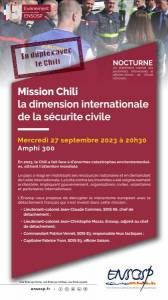 Nocturne ENSOSP : Mission Chili la dimension internationale de la sécurité civile