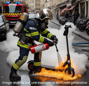 Incendie de batteries au Lithium : quel suivi médical pour les sapeurs-pompiers ?